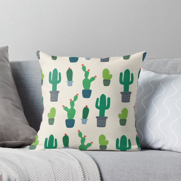 Item preview, Cactus Love Pattern Print, Beige designed and sold by oneprettyprint.