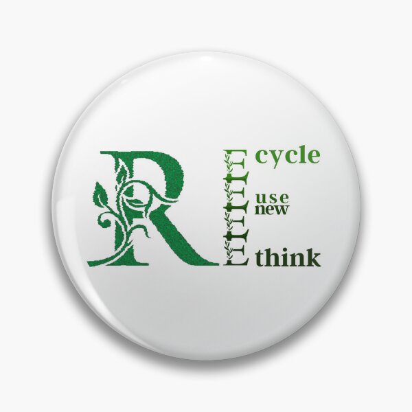 Item preview, Recycle, Reuse, Renew, Rethink: The Power of Four Words designed and sold by ThriveShop.