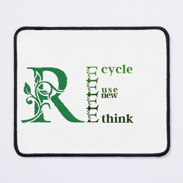 Item preview, Recycle, Reuse, Renew, Rethink: The Power of Four Words designed and sold by ThriveShop.