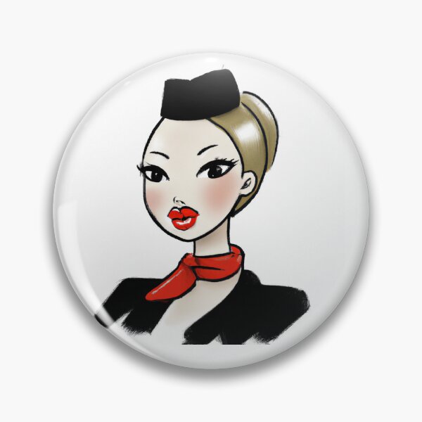 Item preview, Beautiful flight attendant designed and sold by AngryMonkeyy.
