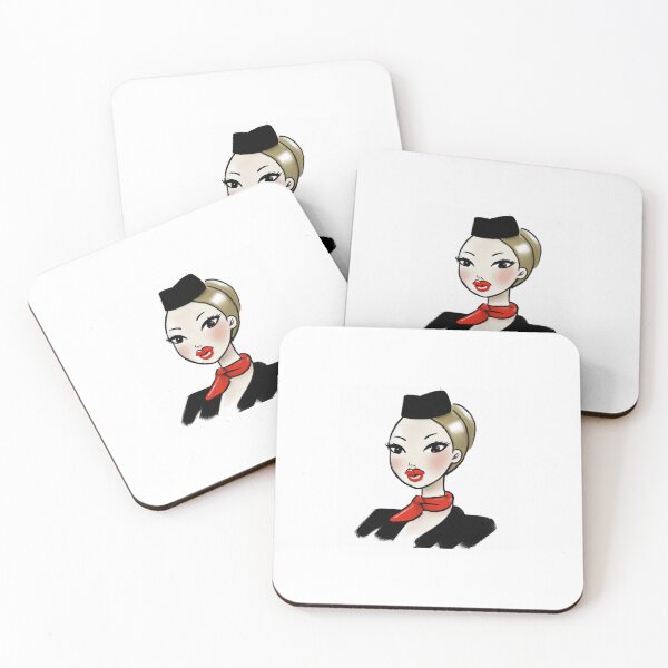 Item preview, Beautiful flight attendant designed and sold by AngryMonkeyy.