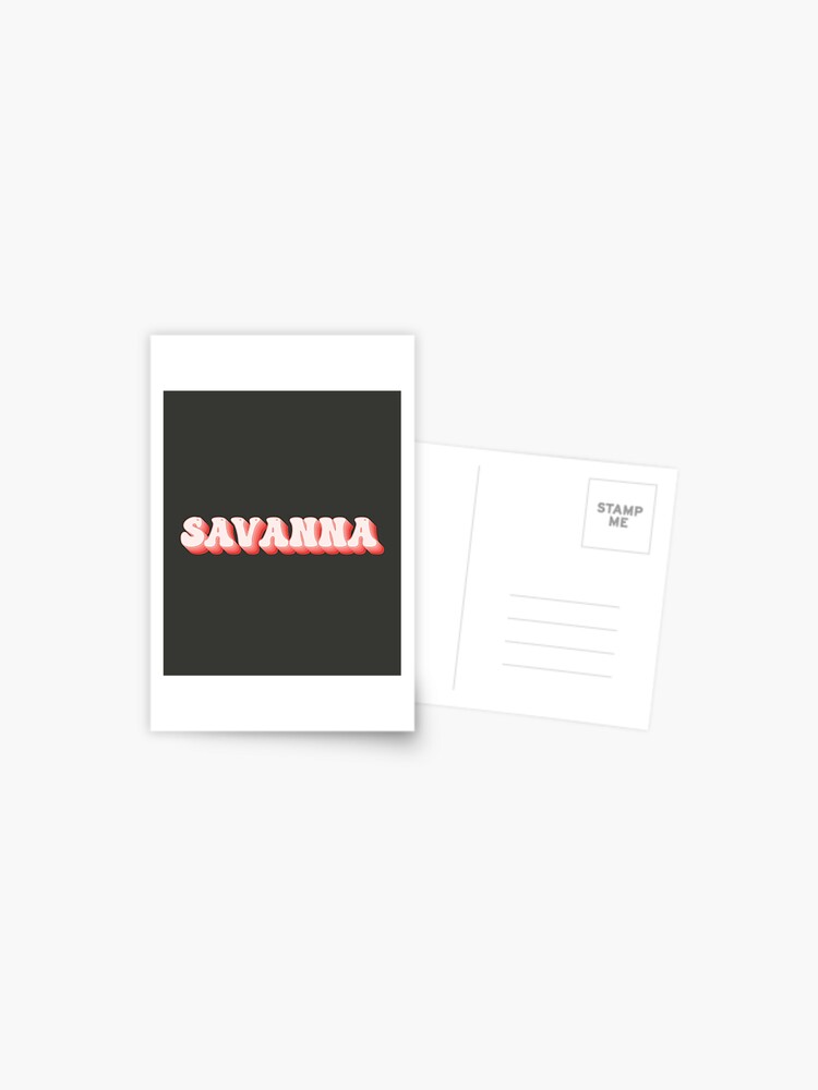 Savanna - Name