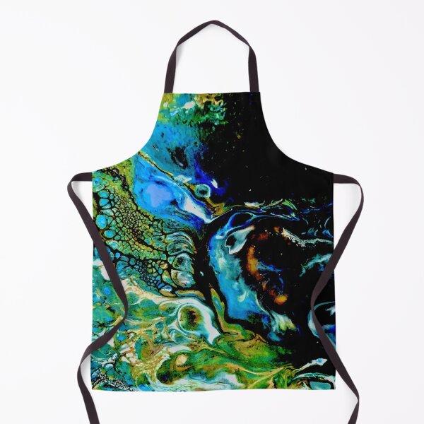 Item preview, Blue sea acrylic abstract paint designed and sold by baksuart.