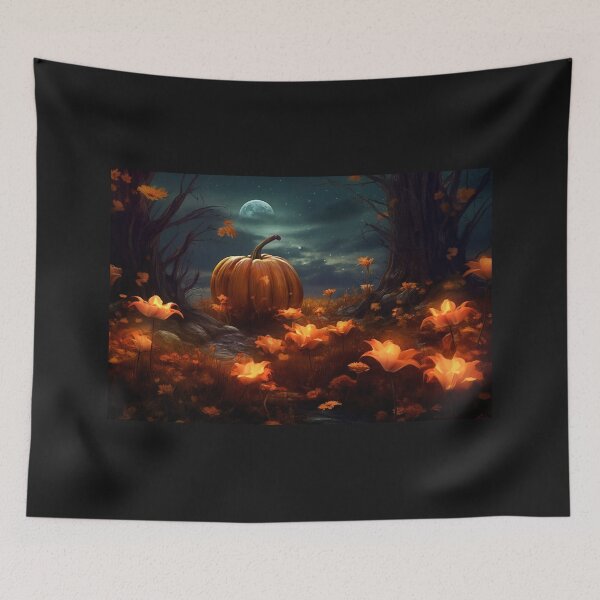 Item preview, Pumpkin Flower Patch designed and sold by NevermoreFalls.
