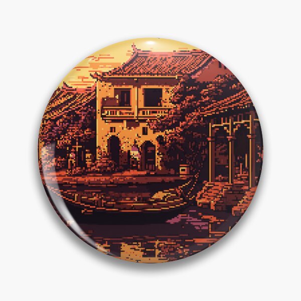Item preview, Hoi An Vietnam Pixel Art Retro designed and sold by PixelAirlines.