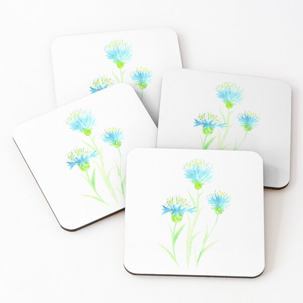 Item preview, Ukrainian art watercolor Ukrainian blue-yellow flowers  designed and sold by Sunflower-7.