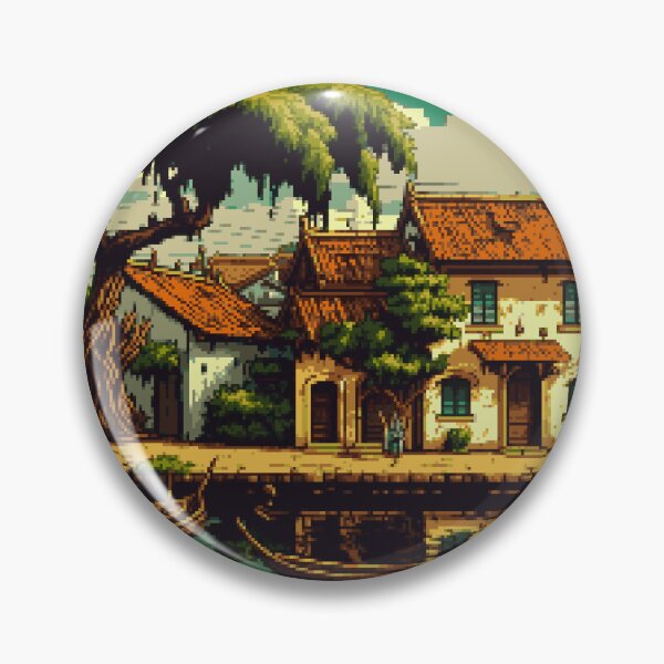 Item preview, Hoi An Vietnam Pixel Art Retro designed and sold by PixelAirlines.