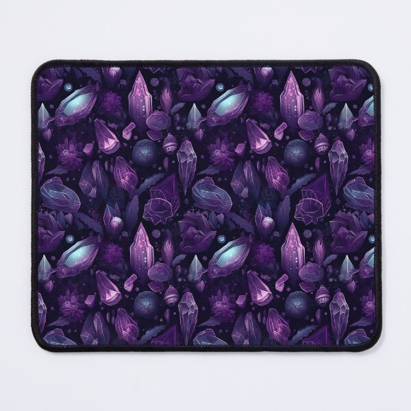 Item preview, Dark Magic Crystals Pattern | Purple Healing Crystal Pattern designed and sold by neverworldian.