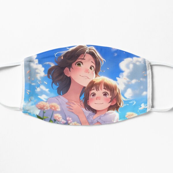 Mom and Daughter - Mother's Day Special Artwork Flat Mask