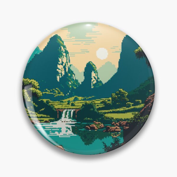 Item preview, Phong Na Ke Bang Park Vietnam Pixel Art Retro designed and sold by PixelAirlines.