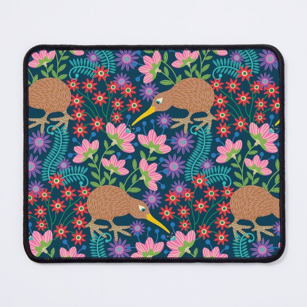 Item preview, OKARITO KIWI BIRD New Zealand Cute Flightless Birdy Wildlife Nature Comeback Species with Bug and Flowers in Bright Multi-Colours - UnBlink Studio by Jackie Tahara designed and sold by Jackie Tahara of UnBlink Studio.