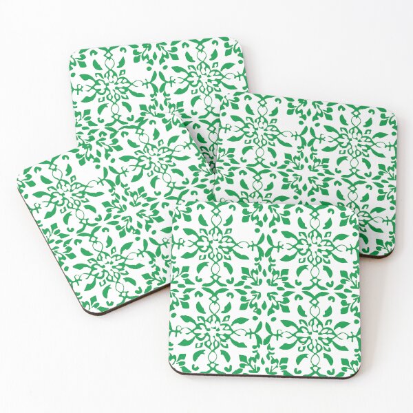 Item preview, Mosaico azulejo flores verde claro designed and sold by GirlaineSQ.