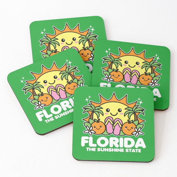 Item preview, Florida The Sunshine State Cute Kawaii Summer designed and sold by DetourShirts.