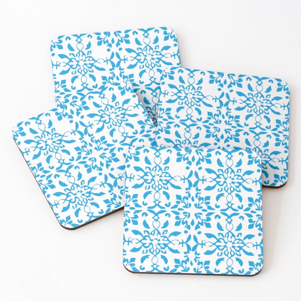 Item preview, Mosaico azulejo flores azul designed and sold by GirlaineSQ.