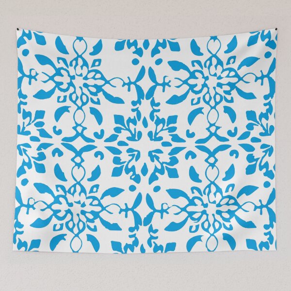 Item preview, Mosaico azulejo flores azul designed and sold by GirlaineSQ.