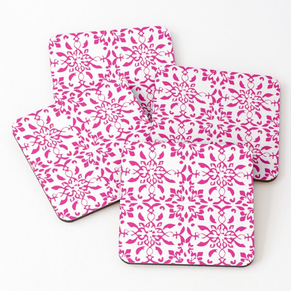 Item preview, Mosaico azulejo flores rosa designed and sold by GirlaineSQ.