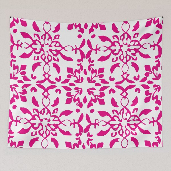 Item preview, Mosaico azulejo flores rosa designed and sold by GirlaineSQ.