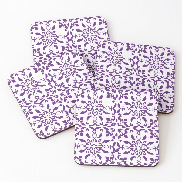 Item preview, Mosaico azulejo flores roxo designed and sold by GirlaineSQ.