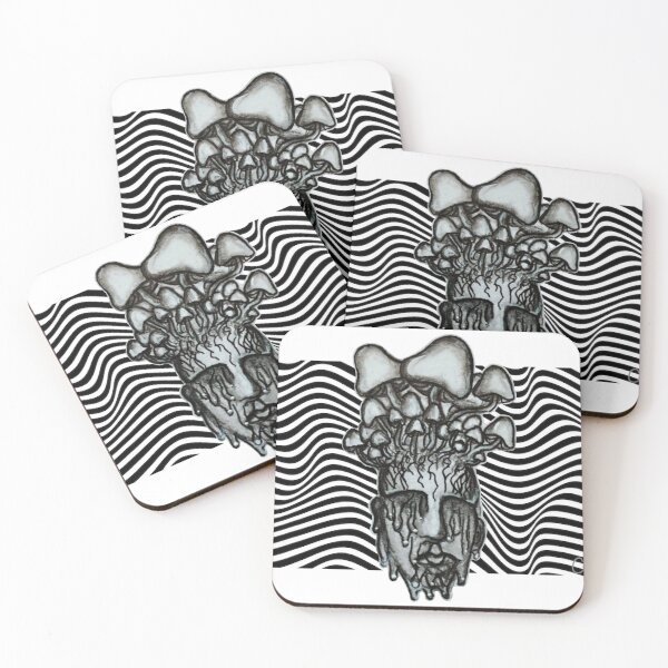 Item preview, The Mushroom Man on Distorted Background designed and sold by BlackroseArtist.