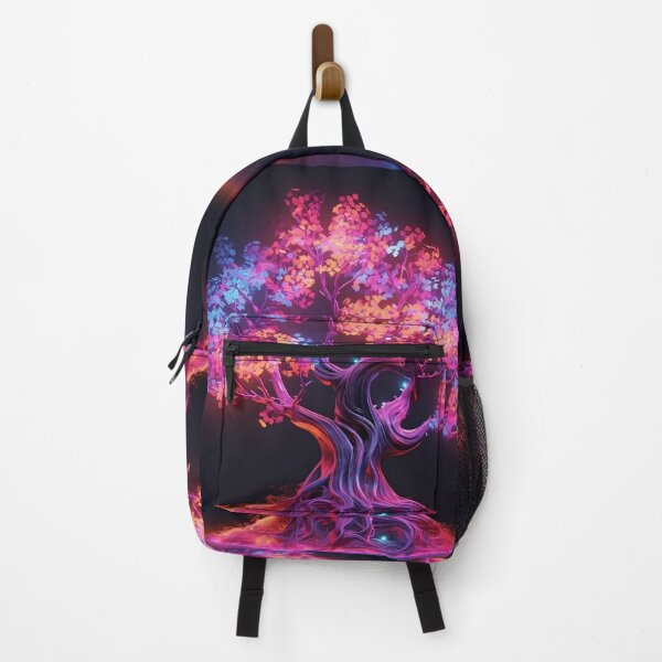 Item preview, Glowing Neon Oak Tree - Digital Art designed and sold by SnoopyTF.