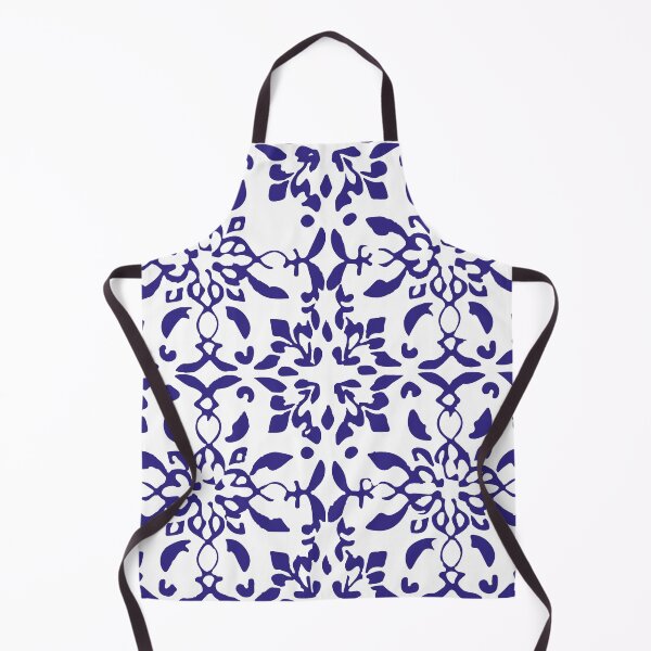 Item preview,  Mosaico azulejo flores azul marinho designed and sold by GirlaineSQ.