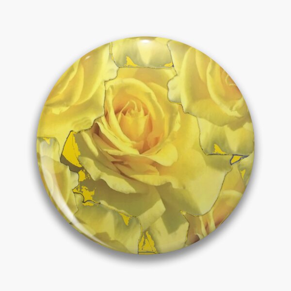Item preview, GOLDEN YELLOW GARDEN ROSES ABSTRACT PATTERN ART designed and sold by sharlesart.