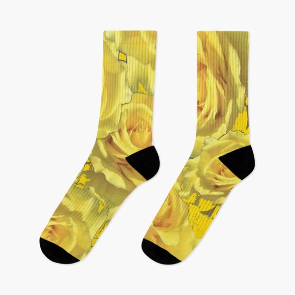 Item preview, GOLDEN YELLOW GARDEN ROSES ABSTRACT PATTERN ART designed and sold by sharlesart.