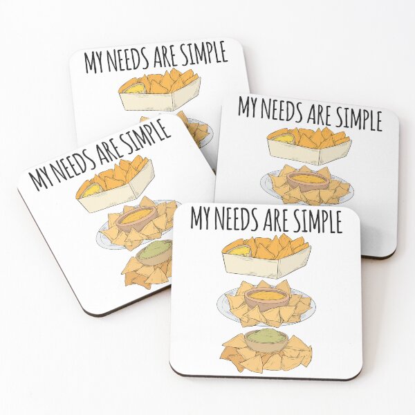 Item preview, My Needs Are Simple Funny Cheese Nachos designed and sold by kamrankhan.
