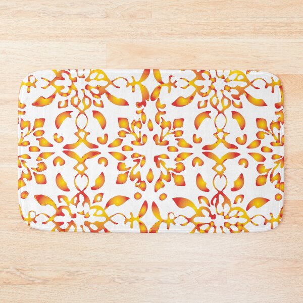 Item preview, Mosaico azulejo flores vermelho amarelo fogo designed and sold by GirlaineSQ.