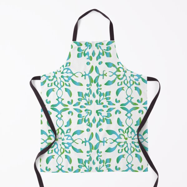Item preview, Mosaico azulejo flores verde azul designed and sold by GirlaineSQ.