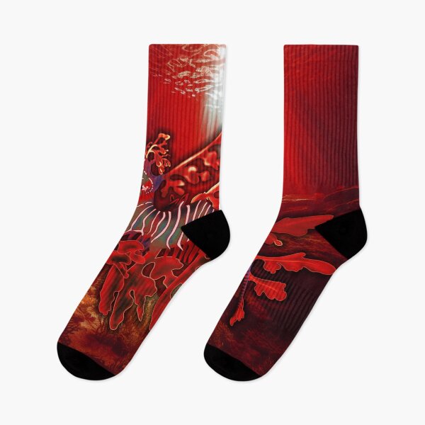 Item preview, leafy seadragon in red designed and sold by cycosper.
