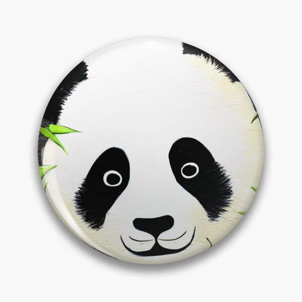 Item preview, Peek-a-Boo Panda - Playful Art Print designed and sold by ZenEverAI.