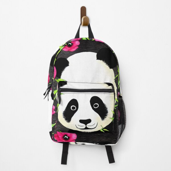 Item preview, Peek-a-Boo Panda - Playful Art Print designed and sold by ZenEverAI.