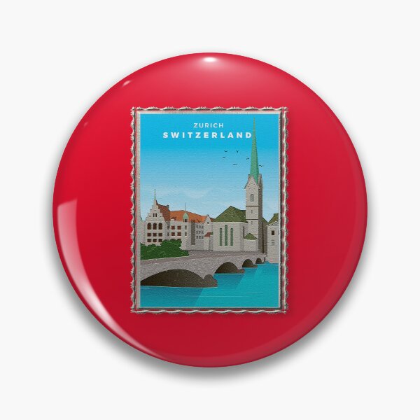 Item preview, Zurich Switzerland Vintage Framed Art  designed and sold by SoldierAlways.