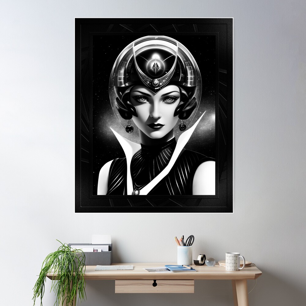 Xendenia Of The House Of Troust AI Concept Art by Xzendor7 - An Elite Space Navigator 2 Xendenia Of The House Of Troust Beautiful AI Concept Art by Portrait Xzendor7 Wall Decor Poster
