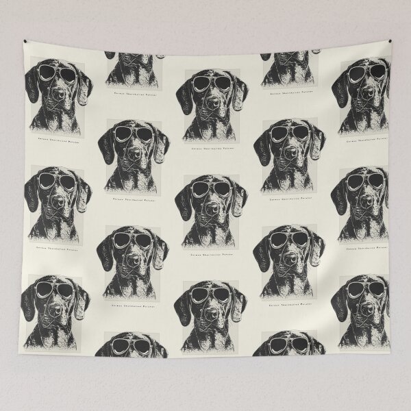 Item preview, German Shorthaired Pointer Digital Sketch Drawing Illustration designed and sold by rafaeltto.