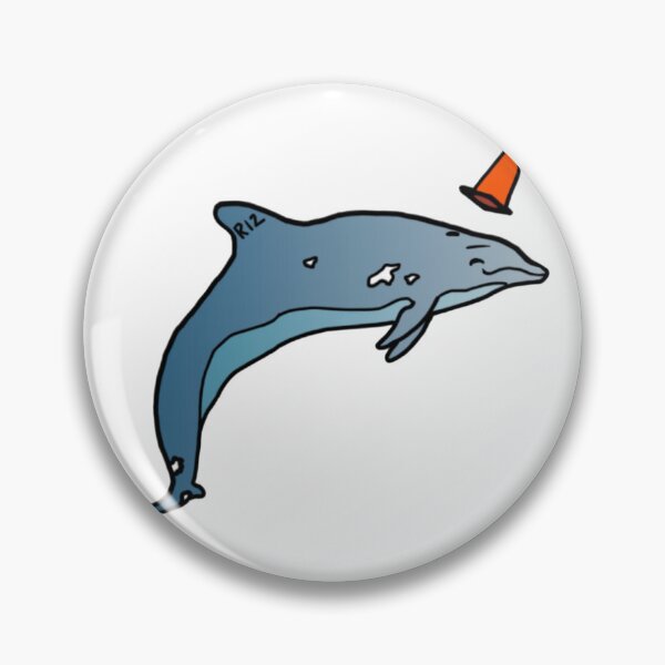 Item preview, The FL Keys Dolphin Play Time Uni Cone designed and sold by Allysha Lazar.