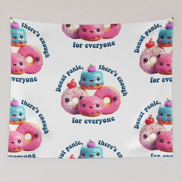 Item preview, Donut Pun Kawaii| Funny sayings| Donut Puns| Donut panic, there's enough for everyone designed and sold by Createya.