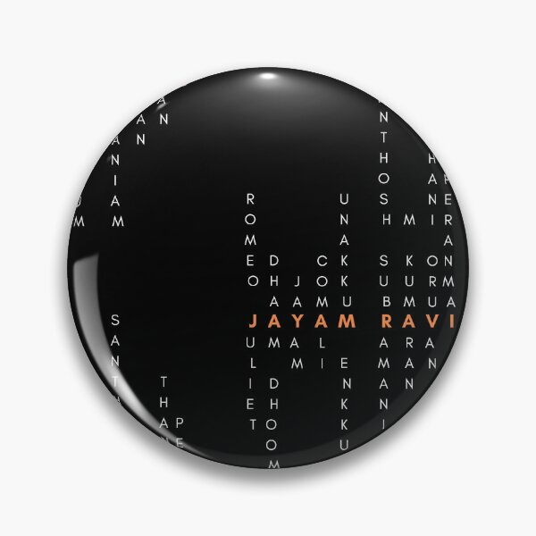 Item preview, Jayam Ravi Tamil Movie Titles Orange designed and sold by pixelsbyrs.