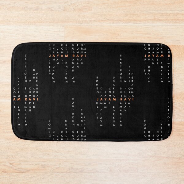 Item preview, Jayam Ravi Tamil Movie Titles Orange designed and sold by pixelsbyrs.