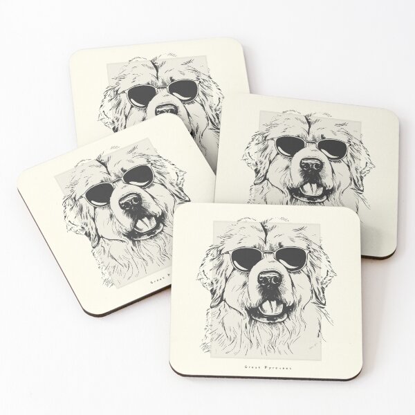 Artikelvorschau, Great Pyrenees Digital Sketch Drawing Illustration entworfen und verkauft von rafaeltto.