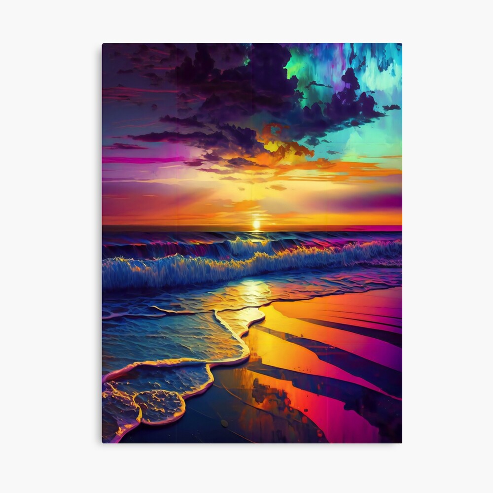 Abstract Beach Sunset