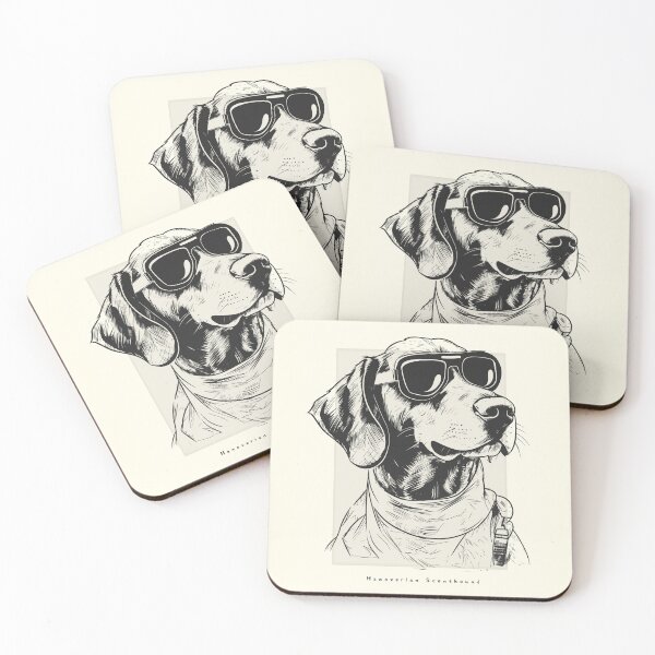 Item preview, Hanoverian Scenthound Digital Sketch Drawing Illustration designed and sold by rafaeltto.