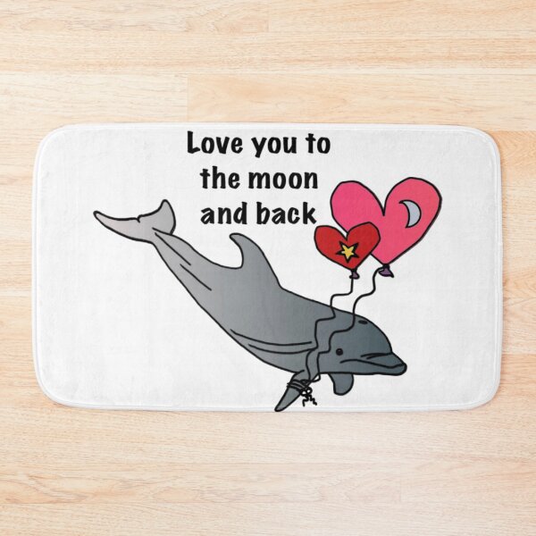 Item preview, The Mission Space Dolphin Love You To The Moon and Back designed and sold by Allysha Lazar.