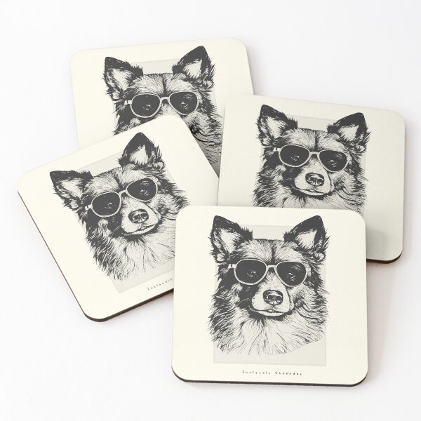 Item preview, Icelandic Sheepdog Digital Sketch Drawing Illustration designed and sold by rafaeltto.
