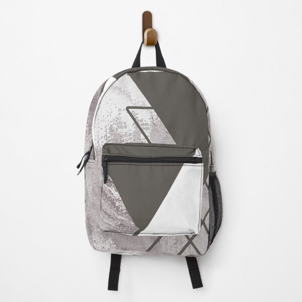 Item preview, Ash Grey And White Triangular Colorblock designed and sold by inquestyle.