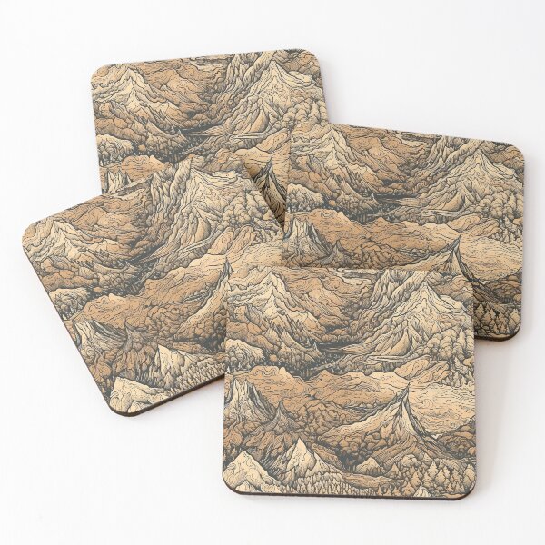 Item preview, Copy of Mountains Painting Rustic designed and sold by Kamin42.