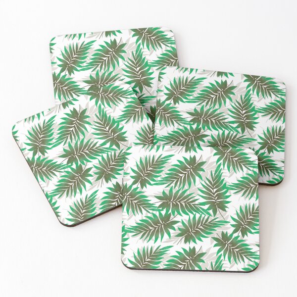 Item preview, Tropical Fern Leaves - Green designed and sold by JaselviiStudio.