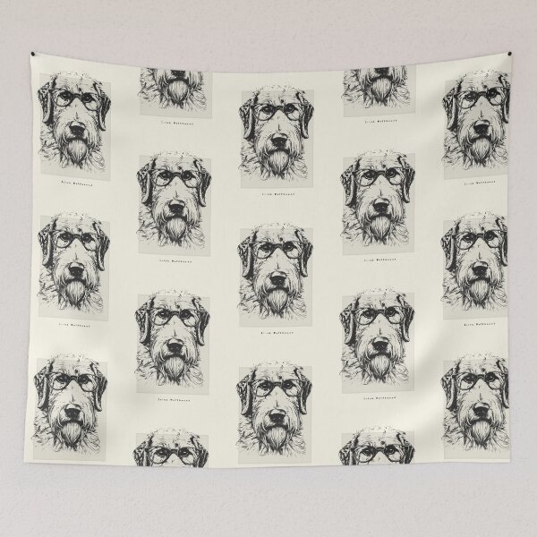 Item preview, Irish Wolfhound Digital Sketch Drawing Illustration designed and sold by rafaeltto.