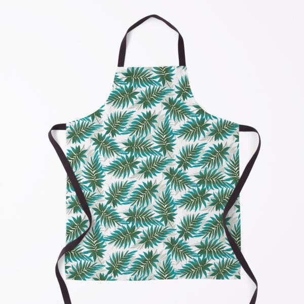 Item preview, Tropical Fern Leaves - Turquoise designed and sold by JaselviiStudio.